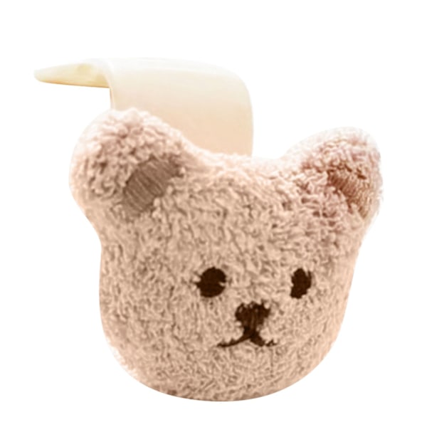 Bilväska Krok Little Bear Style Enkel montering Säker plast Mjuk plysch bil Nackstödskrok för fordonsväska Flaska Typ 3