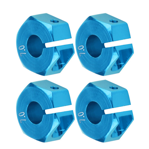 12mm Universal Hjulheks Navadapter for HSP Sakura 1/10 Scale RC Bil (7mm, Blå)