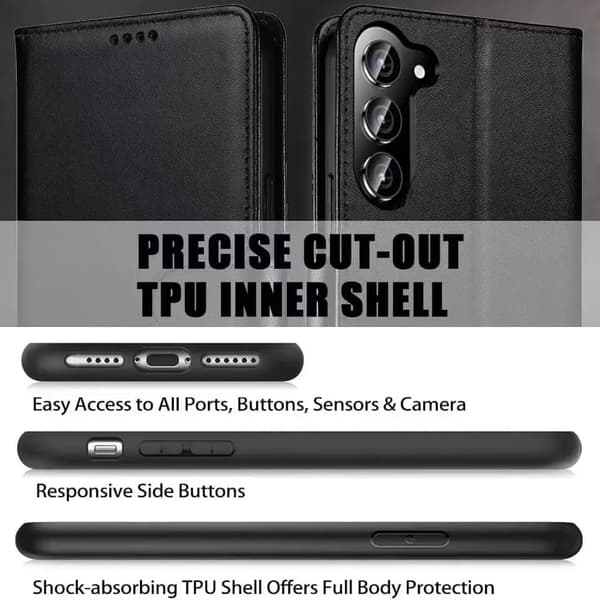【BEMS】Kompatibel med Samsung S26 Pungcover Sort