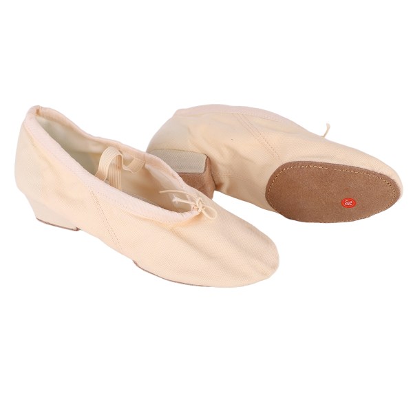 Balletsko Åndbare korte hæle Bløde såler Canvas balletdanssko til voksne Pink 38