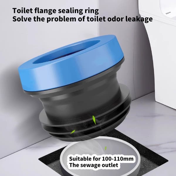 【BEMS】Elevating Double Layer Odor Protection Flange Rings Compatible with Toilets Daily Use