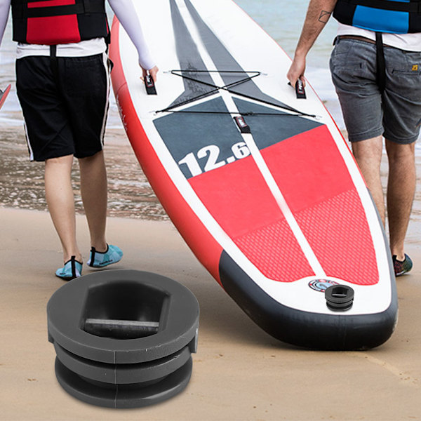 5 stk 2,5 cm Surfboard Beinestropp Leash Plugg Kajakk Tilbehør Utstyr (Svart)