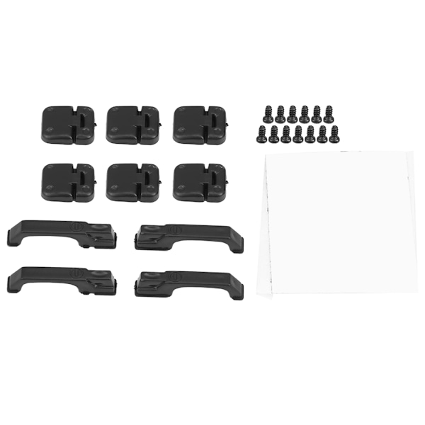 1 sett Plastdørhengsler og dørhåndtak for Traxxas TRX-4 1:10 RC Crawler