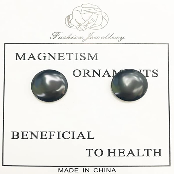 1 Par Kvinder Mænd Magnetisk Terapi Hæmatit Øreringe Vægttab Ørestikker Smykker Gave-+