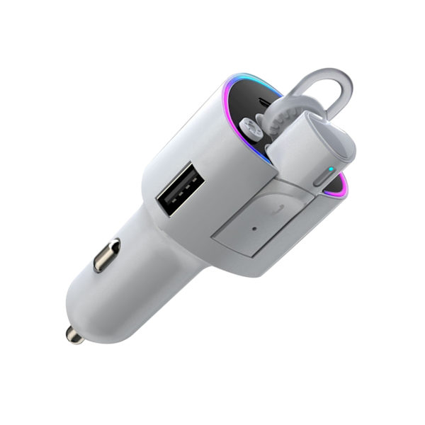 Trådlöst Bluetooth-headset brusreducerande Klart ljud Stabil anslutning Lättviktshörlurar Bluetooth-hörlurar för bil Vit