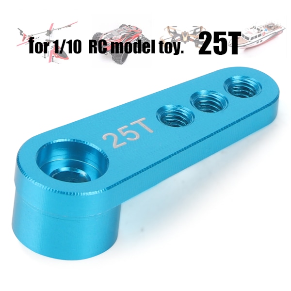 Alumiiniseos RC Ohjaus Servo Puolivarsi Sarvi 28.5mm 25T HSP 1/10 Kuorma-autolle (Sininen)