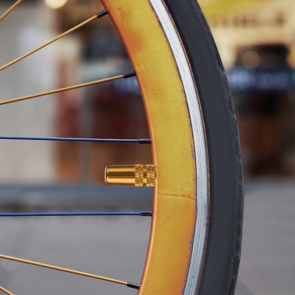 10 st Ventilhattar för Däck, Cykel, Aluminiumlegering, Fransk Ventil, Skyddande (Guld)