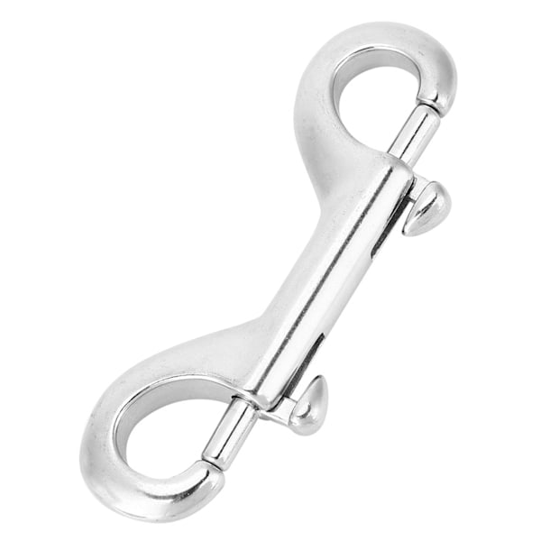 Sølv Holdbar Rustfritt Stål Dobbel Endet Klipskrok Bolt Snap Dykking Spenne (65mm)