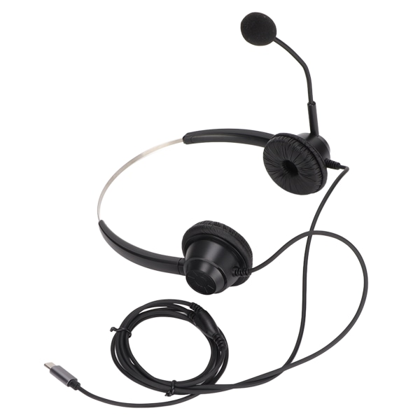 H360-TYPE-C Binaural Business Headset Kaksipuolinen kuulokemikrofoni puhelinkeskuksen verkkokurssineuvottelupuheluun++