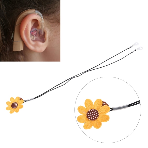 TIMH:n kukkakuvioinen kuulokojepidike Söpö kannettava kuulokojeen hiusnauhanauhatarvike