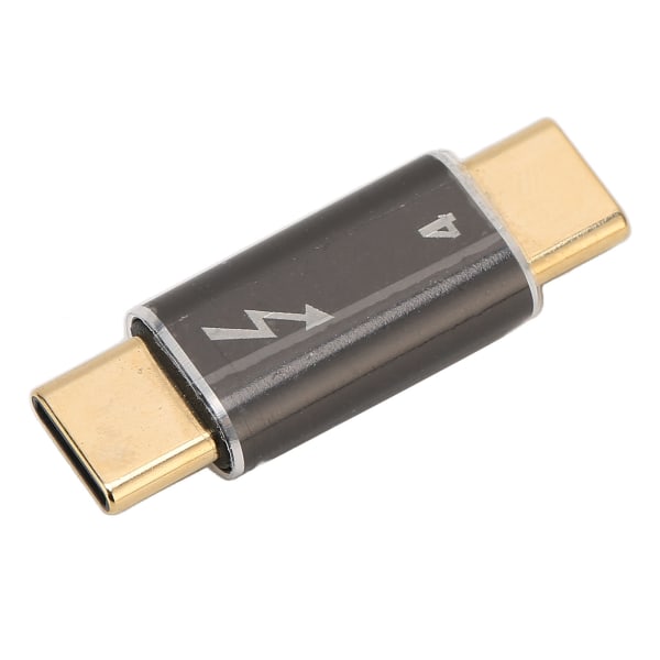 Type C hann-til-hann-adapter Plug and Play 40Gbps 100W Støtte Datasynkronisering Ladekonverter for Thunderbolt 4 ++