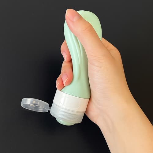 Toilettaske med rejsetube | SilikoneKompatibel medpakning i sort[BEMS] black