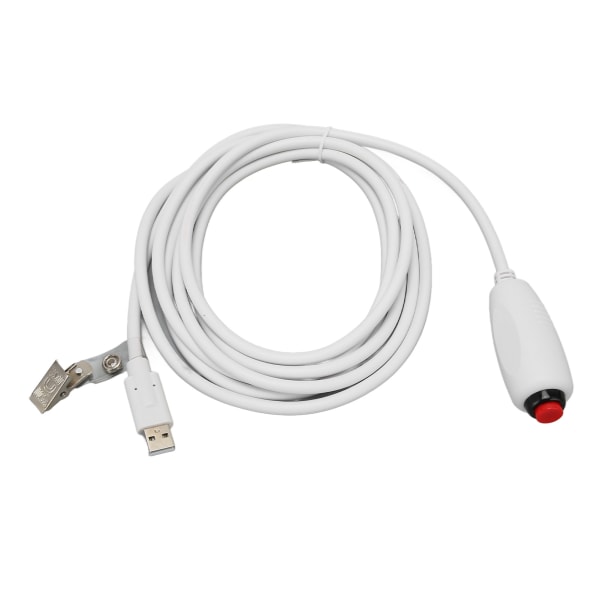 Sykepleieranropsknappkabel USB-plugg Universal erstatningstrykkknappledning med klips for sykepleierstasjon 9,8 fot ++