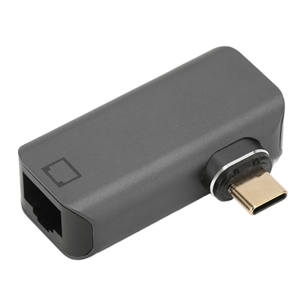 RJ45 til Type C Adapter Aluminium Legering 24-polet Forgyldt Stabil Højhastigheds USB C til RJ45 Adapter til Bærbar Computer Telefon TV