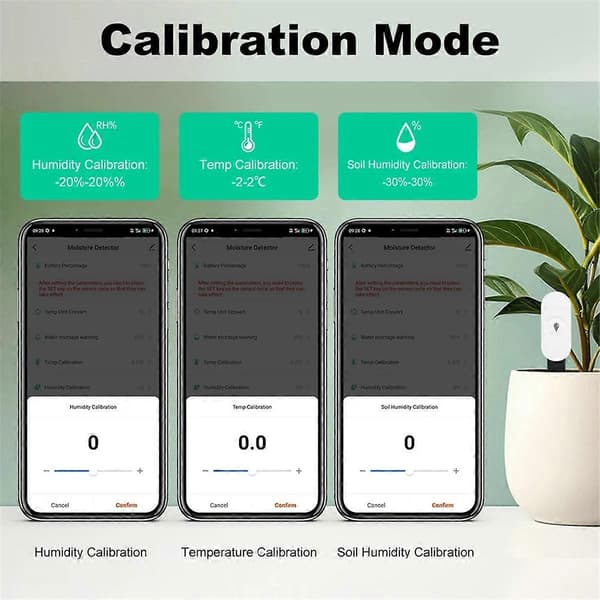 【BEMS】Zigbee Soil Moisture Sensor Garden Temperature Humidity Tester Automation Irrigation Detector Compatible with Ho