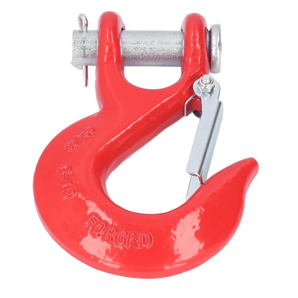 3/8-tums Clevis Safety Hook Stål 18000lbs Limit Capacity Antirust för Port Off Road Rescue LiftingRöd