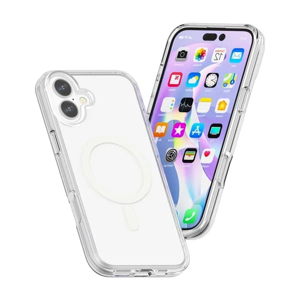 【BEMS】BOOM Mobile Case Compatible with iPhone 17 Magsafe PC + TPU - Transparent Transparent 58