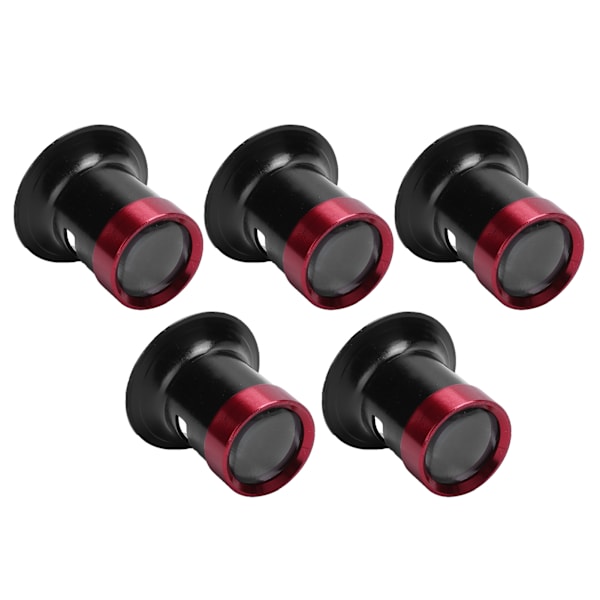 5-pack Förstoringsglas i Aluminiumlegering för Urmakare, Glaslins Förstoringsglas Loupe Tillbehör