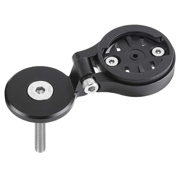 【BEMS】Justerbar cykelcomputerholder kompatibel med Garmin Wahoo Bryton Black