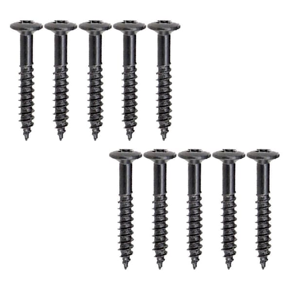 10 st rostfritt stål pickupram fixeringsskruv gitarr humbucker pickupringar monteringsskruvar för elgitarr svart Black