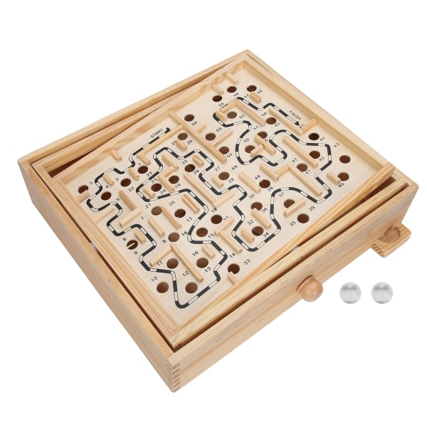 Træboldspil labyrint Pædagogisk labyrintpuslespil til demens Voksne Børn++/