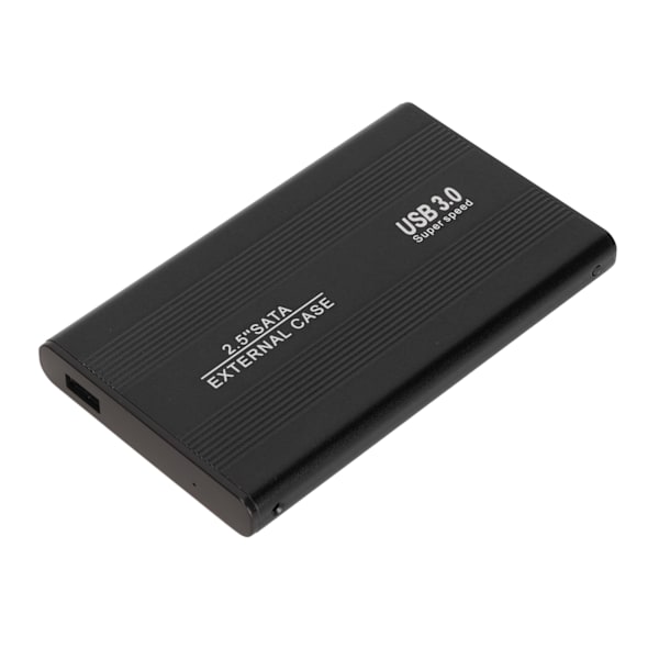 USB3.0 HDD-kabinett 2,5 tommer 5 Gbps Ultra tynn lett HDD-kabinett-adapter for bærbare datamaskiner for WIN 7 for WIN 10 Svart