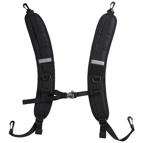 【BEMS】Backpack Straps Adjustable Padded Shoulder Straps Compatible with Dry Bag (1 pc, Black)