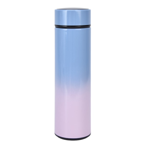 Smart LED-display Vakuum Isolerad Vattenflaska 500ml - Blå/Rosa