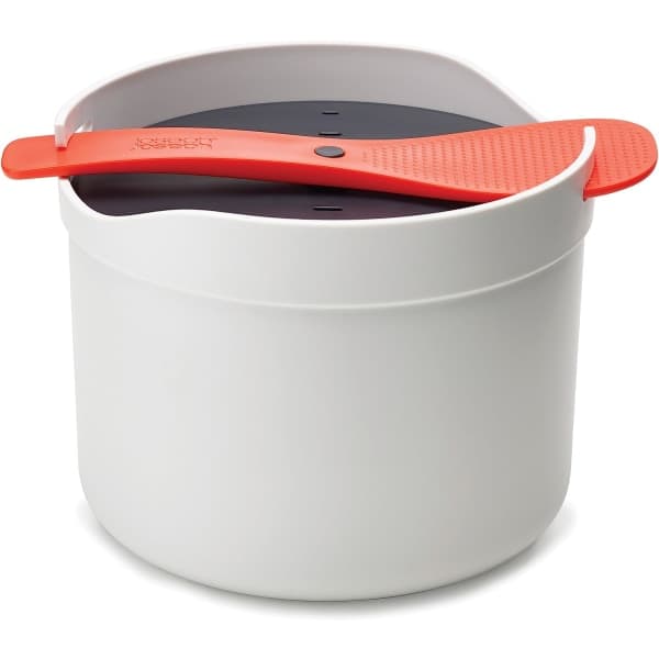 Mikrovågsugns Ris- och Spannmålskokare/Ångkokare, Tål Diskmaskin - Sten/Orange, 2 Liter[BEMS]
