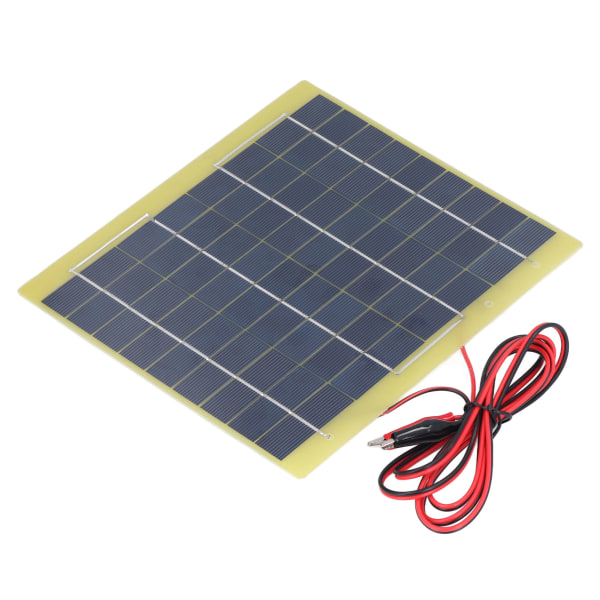 Solcellepanel polysilisium Materiale Lav lyseffektivitet Lett bærbar solcellelader for lading 12V batteri 5W 18V/