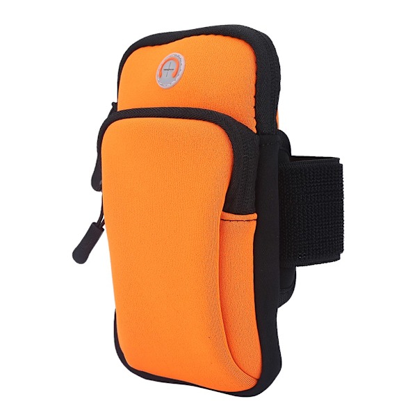 Orange Arm Wrist Pouch Armband Telefonfodral Väska för Utomhussporter