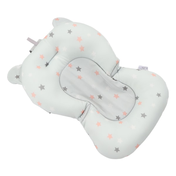 Babybadesædepude Flydende sikker Foldbar Justerbar Spædbørnsbadestøtte til nyfødte lyseblå stjerner