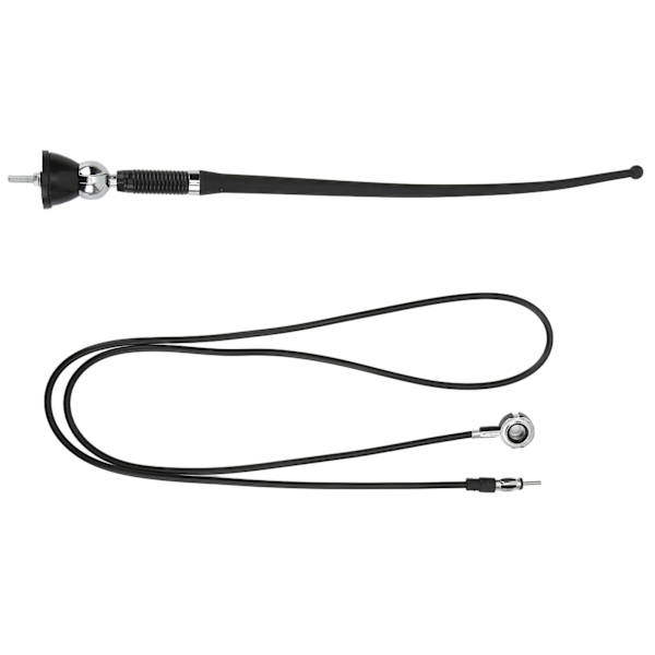 36cm Bilstereo Antenne ABS Sort Slidstærk Varmebestandig FM AM Signal Antenne Universal til Biler