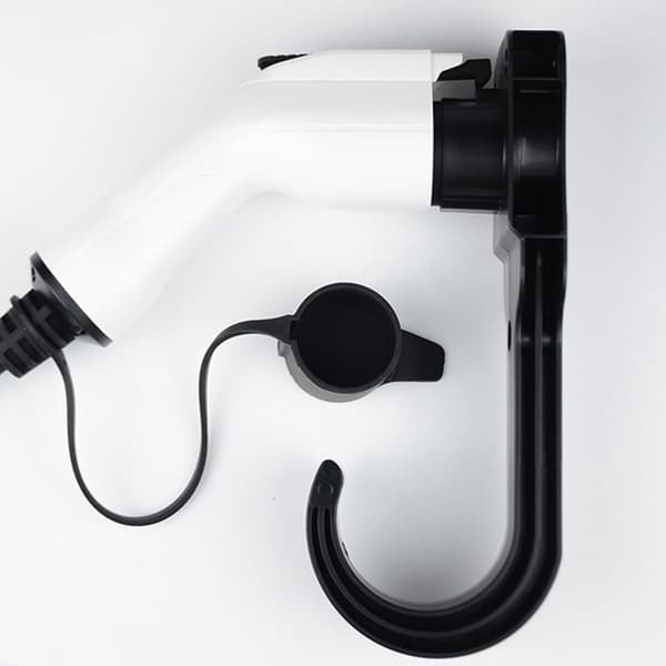 【BEMS】Wall Mounted Charging Cable Hook, Charging Cabinet Compatible with Garage, Black with Screws