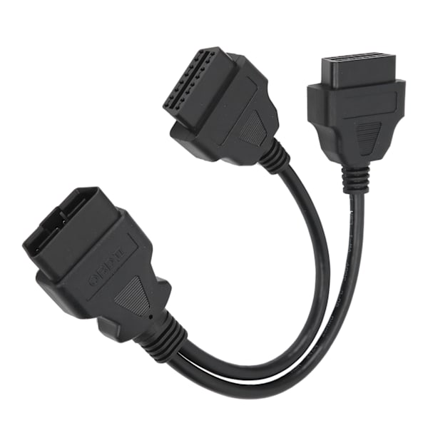 16-stifts OBD2-kabel 1-till-2 förlängningssplitter Car Diagnostic Connector Adapter 11,8 tum förlängningslängd