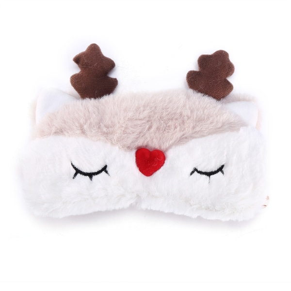 Söpö Animal Eye Cover Sleeping Mask Christmas Deer Winter Carton Nap Eye Shade Mask Poro++/