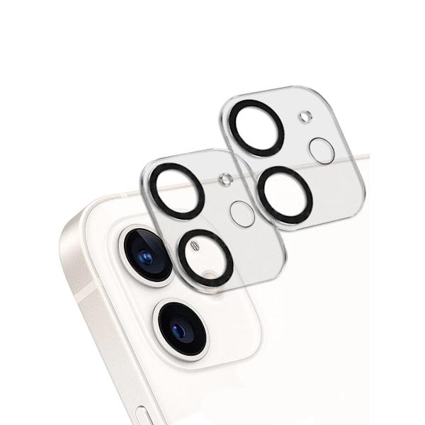 [2-Pack] Kompatibel med iPhone 12 Linsskydd I Härdat Glas