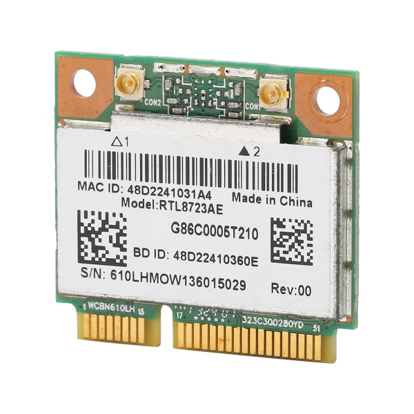 TIMH trådløst netværkskort RTL8723AE 300M Bluetooth4.0 Halv Mini PCI-E Wlan Wifi Adapter