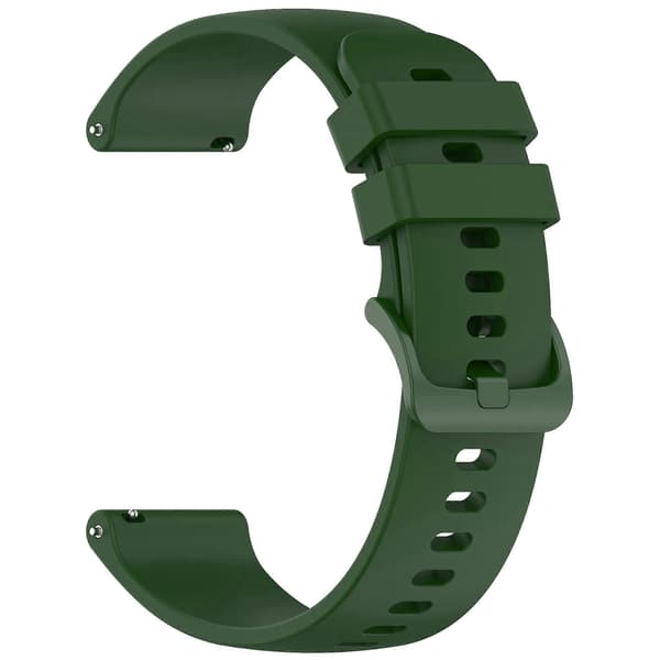Kompatibel med Garmin vivoactive 5 Silikoneurrem 20mm Quick Release Erstatning Army Green