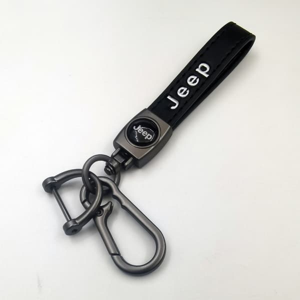 【BEMS】Personalized Metal Car Keychain with Logo - Leather Keychain Compatible with Men Lexus Lexus Silver Hardware