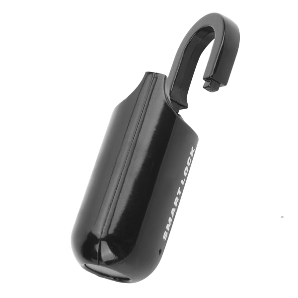Sormenjälkiluko AntiTheft Security USB ladattava peukalojälkiriippulukko case(musta)//+