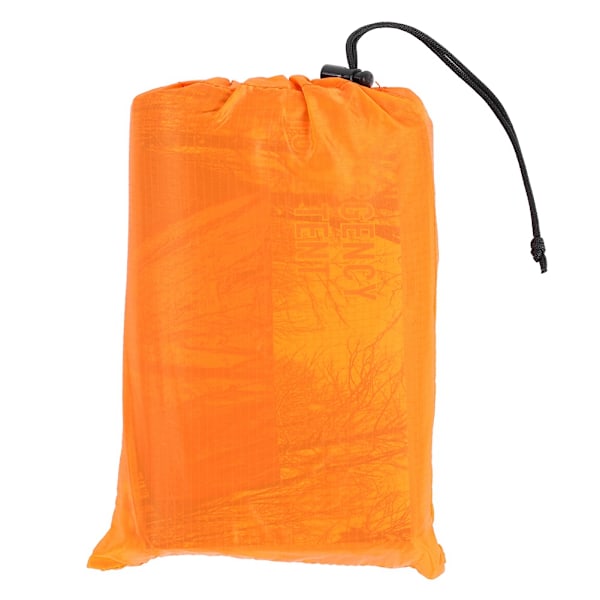 Orange återanvändbar nödsömnpåse termisk vattentät överlevnad camping rese tält
