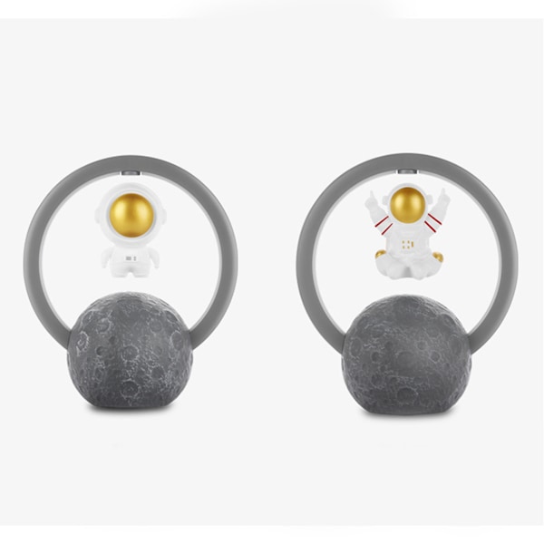 Bluetooth-högtalare RGB-ljus Touchjustering 360 graders surroundljud Magnetisk levitation Astronaut-högtalare 598B Guld