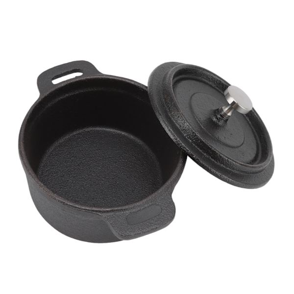 Traditionell Dubbel Holländsk Ugn med Tjock Gjutjärnskokkärl - 20CM Diameter