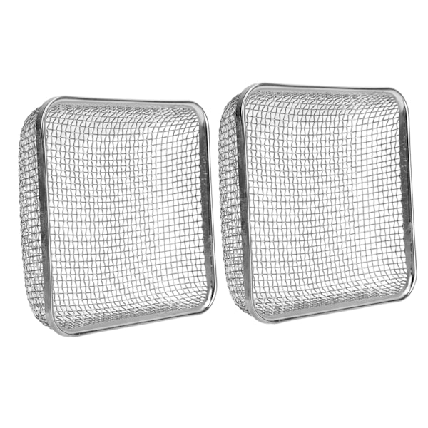 2st RV Ugnsventil 4.5 X 4.5in Heavy Duty Rostfritt Stål Flying Bug Cover Camper Värmare Avgasventil Mesh Screen