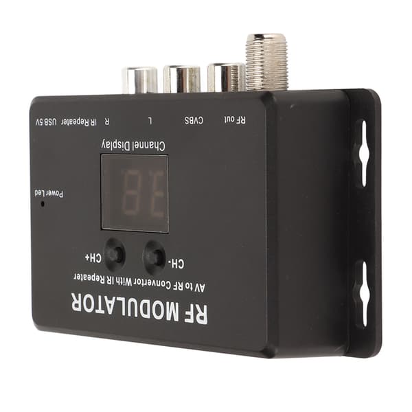 【BEMS】RF Modulator Professionel PAL NTSC 21-kanals AV til RF-konverter kompatibel med Set-top-boks DVR DVD