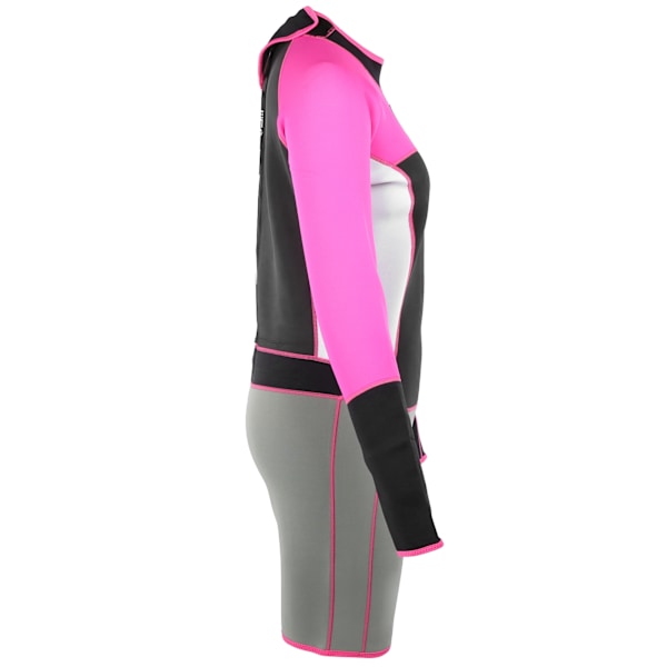 Kvinnors 1,5 mm Neopren Varm Slim Wetsuit En-delad Långärmad Shorts Dykning Simdräkt