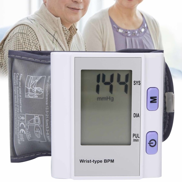 TIMH blodtrykksmåler Digitalt hjertefrekvenstonometer Håndleddsfygmomanometer HealthCare