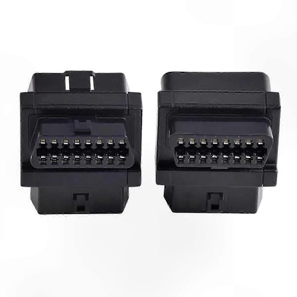 OBD2-kabeladapter 16-polet han til dobbelt hun Plug and Play splitterstik Kompatibel med diagnostikværktøjer A