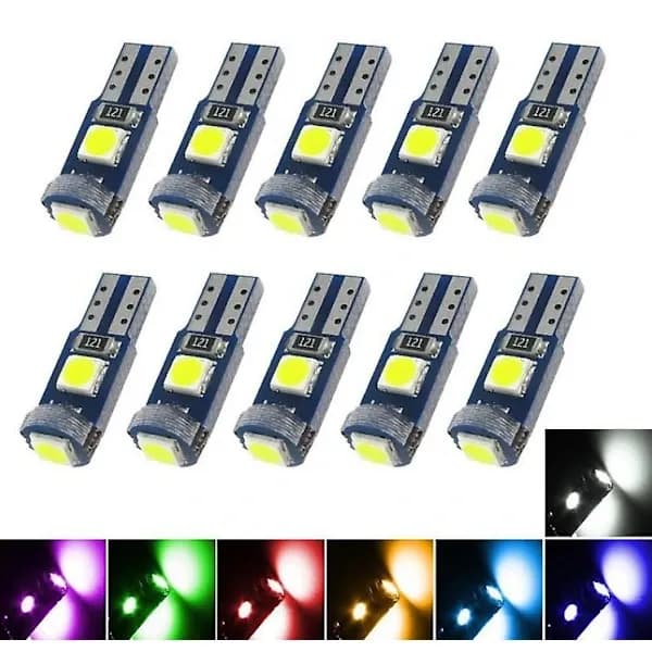 【BEMS】T5 LED White Lights Compatible with Car Interior Dashboard Speedometer Indicator